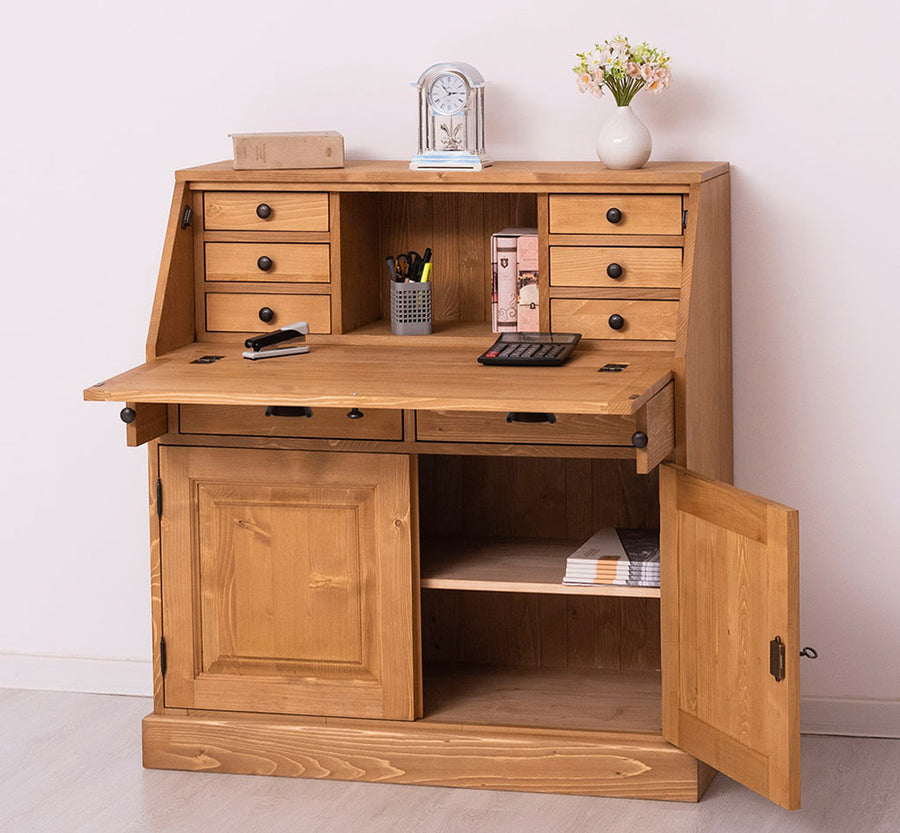 MAISON fenyőfa szekreter 106 cm