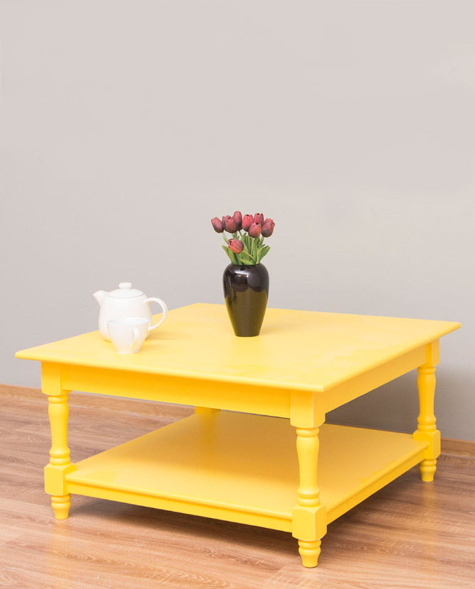 Fenyõfa dohányzóasztal 90 cm "Maison"