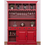 MAISON fenyőfa pohárszék - borszekrény 210 cm