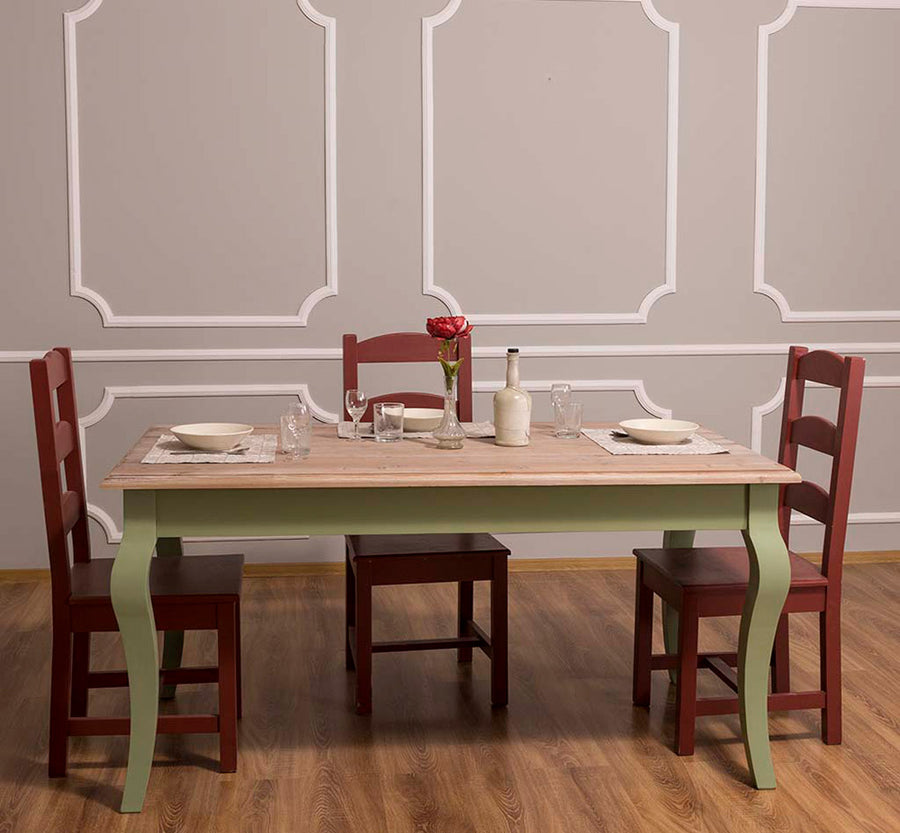 MAISON fenyőfa étkezőasztal 160 cm