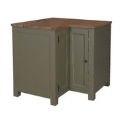 MAISON fenyőfa konyhaszekrény sarokelem tölgyfalappal 90 cm