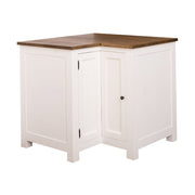 MAISON fenyőfa konyhaszekrény sarokelem tölgyfalappal 90 cm