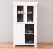 MAISON fenyőfa konyhai vitrines szekrény 180 cm