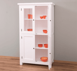 Fenyőfa konyhai vitrines szekrény 180 cm "Maison"