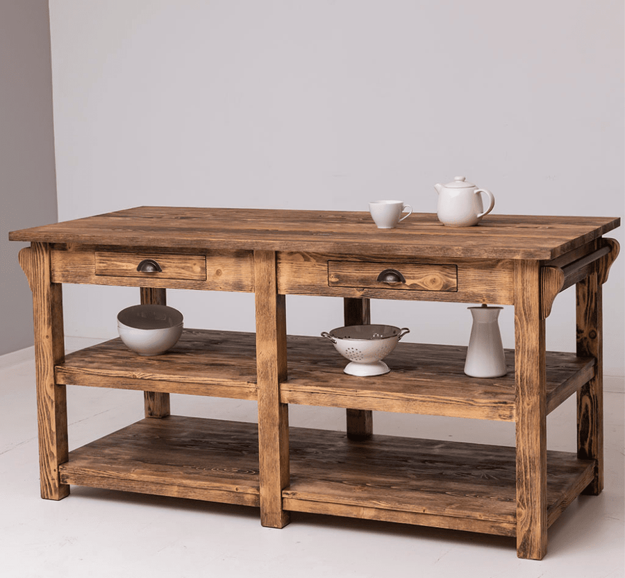 MAISON fenyőfa konyhasziget 180 cm