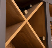 MAISON fenyőfa pohárszék - borszekrény 210 cm