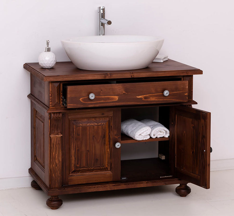 MAISON fenyőfa mosdószekrény 74 cm