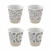4 darab mozaikmintás porcelán espresso pohár