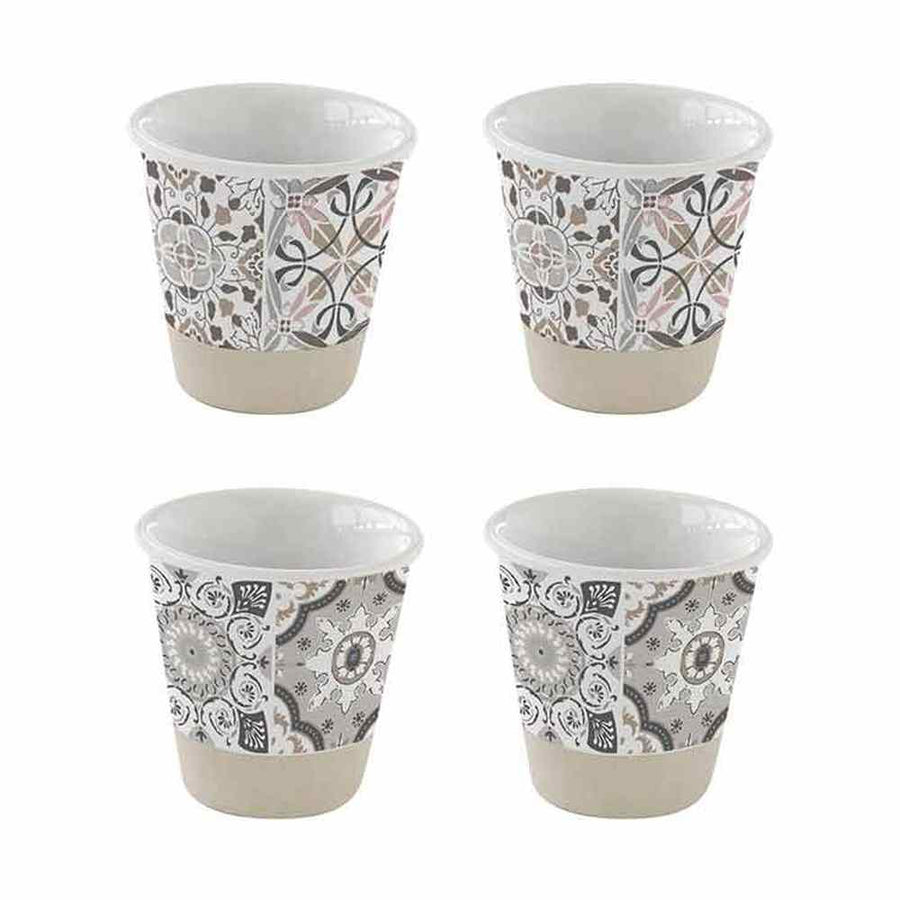 4 darab mozaikmintás porcelán espresso pohár