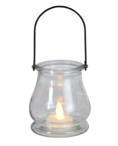 JARA üveglámpás LED gyertyával 9,5 cm