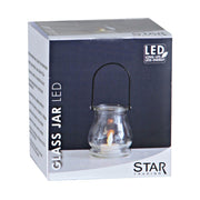 JARA üveglámpás LED gyertyával 9,5 cm