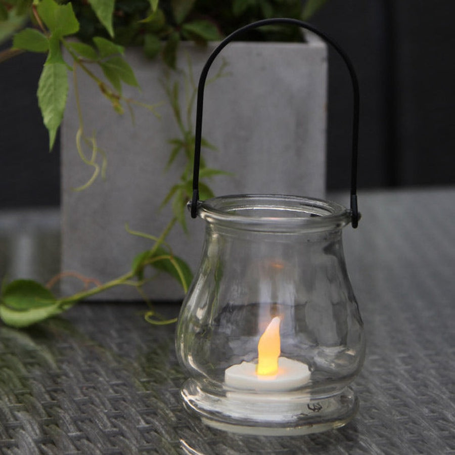 JARA üveglámpás LED gyertyával 9,5 cm