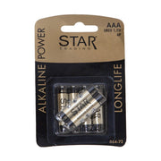 6 darabos AAA méretjelzésű tartós, alkáli ceruzaelem.