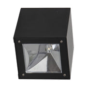 Kültéri, fekete színű, napelemes fali lámpás