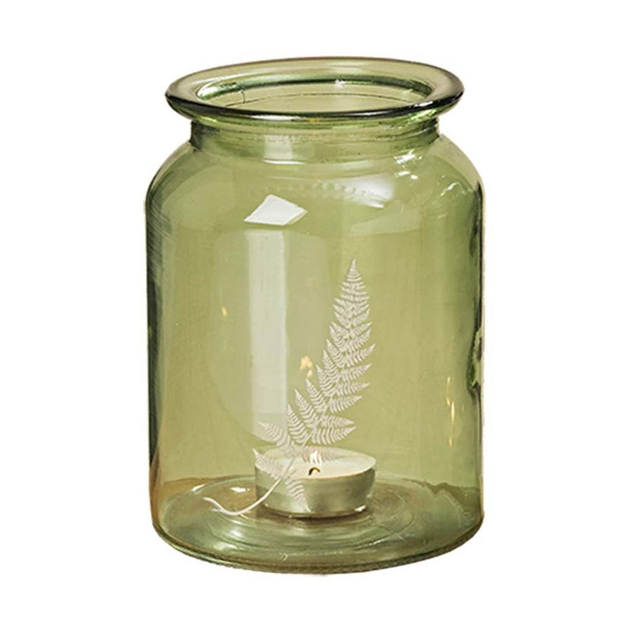 FERN üveg mécsestartó 15 cm