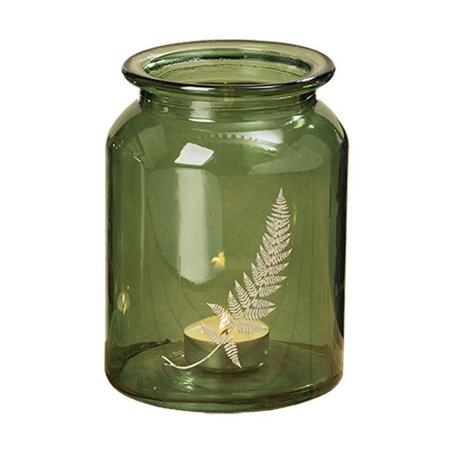 FERN üveg mécsestartó 15 cm