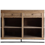 A pult hátoldalán négy nagyméretű fiók, valamint nyolc polcos tároló került kialakításra.