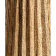 Kortárs stílusú, mangófából készült, egyedi formatervezésű lerakóasztal. Színe: natúr.