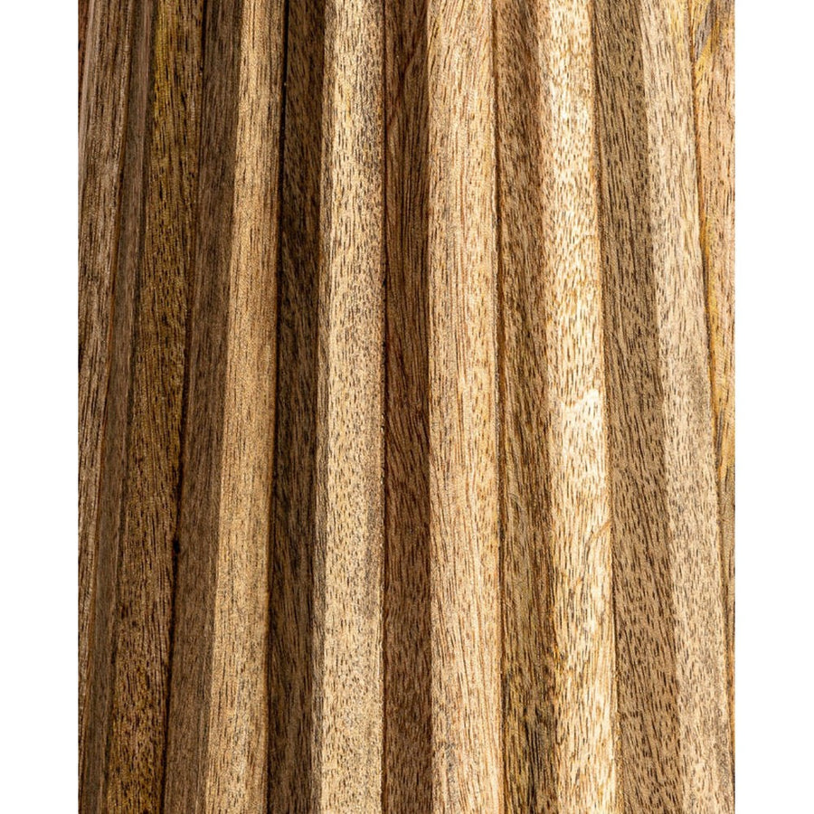 Kortárs stílusú, mangófából készült, egyedi formatervezésű lerakóasztal. Színe: natúr.