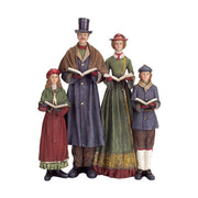 Karácsonyi viktoriánus kóruscsalád dekoráció.