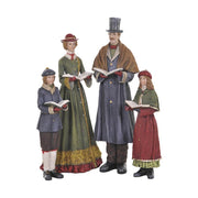 Karácsonyi viktoriánus kóruscsalád dekoráció.