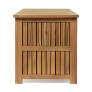 Akácfából készült, olajozott felületkezelésű kerti tároló láda.