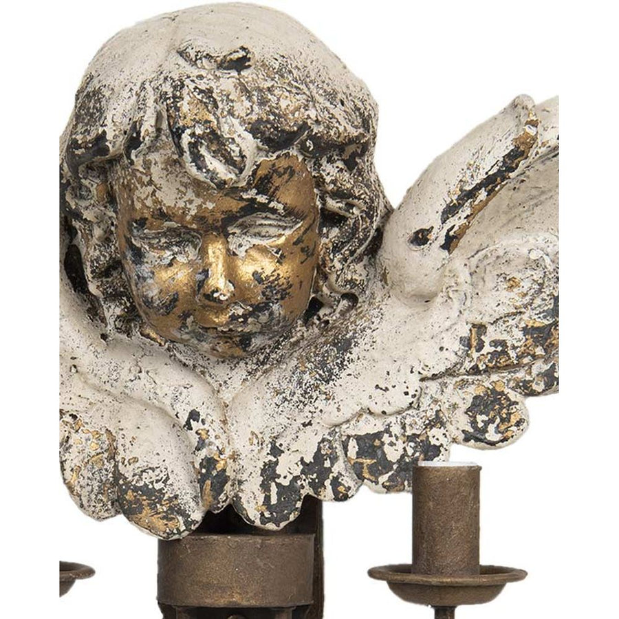 Shabby Chic stílusú angyalos falilámpa