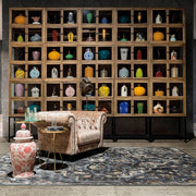 Klasszikus, keleti stílusú, 340 cm hosszú és 240 cm széles, viszkózból készült szőnyeg.