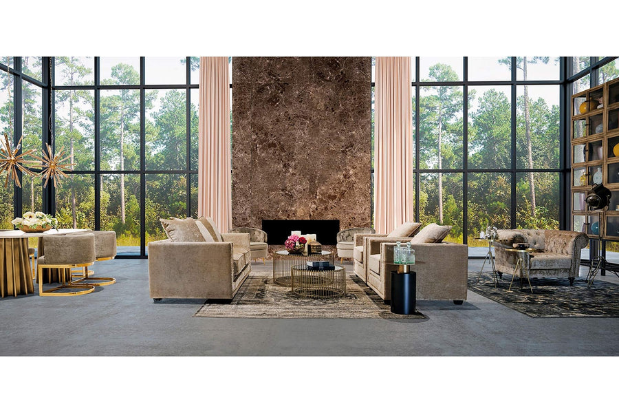 Klasszikus, keleti stílusú, 340 cm hosszú és 240 cm széles, viszkózból készült szőnyeg.