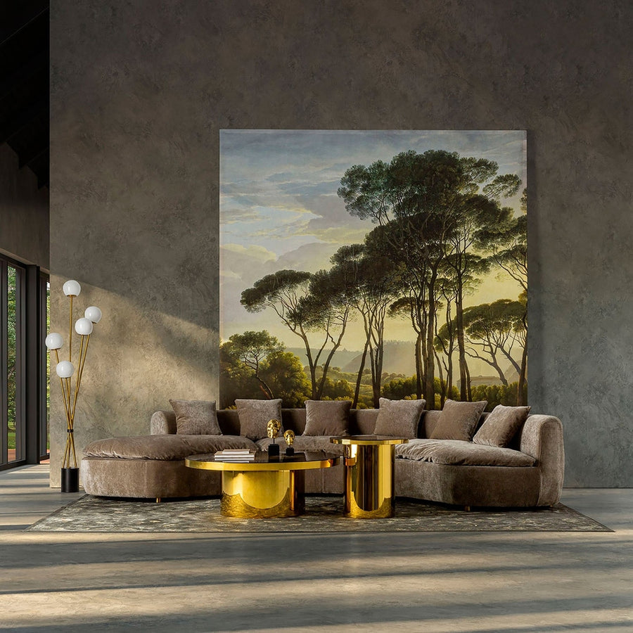 Klasszikus, keleti stílusú, 340 cm hosszú és 240 cm széles, viszkózból készült szőnyeg.