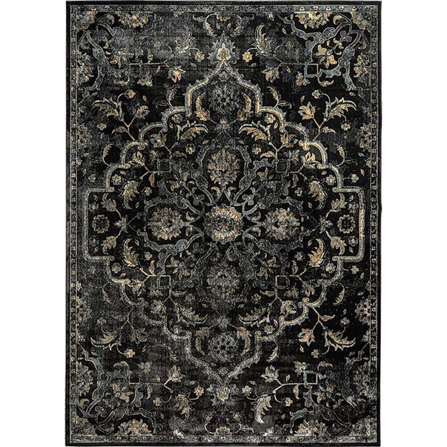 Klasszikus, keleti stílusú, 340 cm hosszú és 240 cm széles, viszkózból készült szőnyeg.