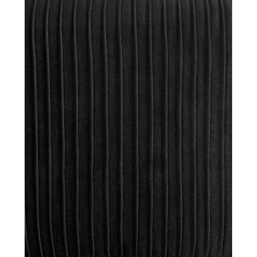 Art Deco stílusú, fekete színű bársonnyal kárpitozott fotel, arany színű fém lábakkal