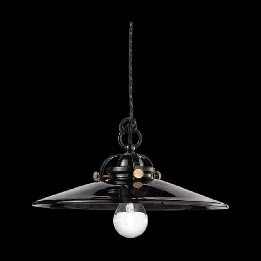 Vidéki stílusú, mázas fémből és mázas kerámiából készült, textilburkolatú vezetékkel kialakított, kézműves függeszték lámpa .