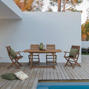 NOEMI bővíthető akácfa kerti asztal 120-160 cm