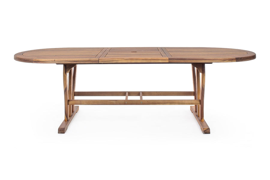 NOEMI bővíthető natúr akácfa kerti asztal 180-240 cm