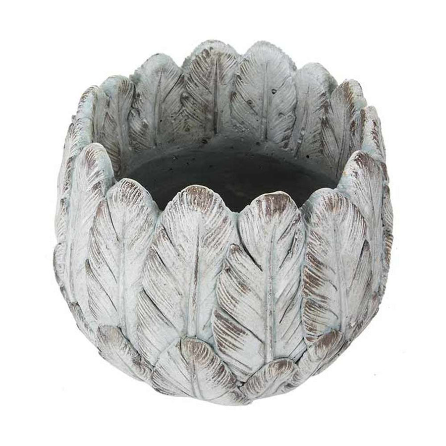 Madártoll mintázatú kaspó