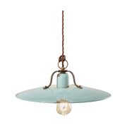 Rusztikus, vidéki stílusú, antikolt felületű mázas kerámiából és fémből készült, textilburkolatú vezetékkel kialakított, 180 fokban forgatható, kézműves falilámpa.