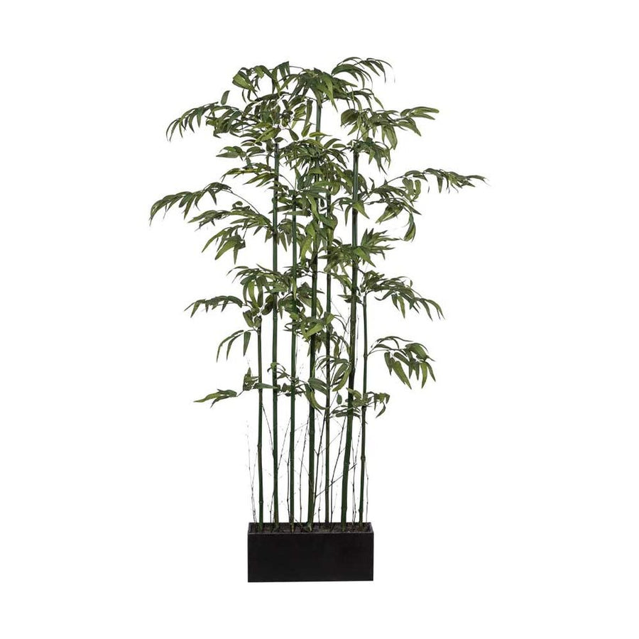 Zöld színű, mű térelválasztó bambusz dekornövény.