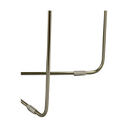 Réz színű, kör alaprajzú, modern stílusú fém kisasztal