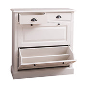 Fenyőfából készült cipősszekrény 2 darab fiókkal