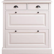 Fenyőfából készült cipősszekrény 2 darab fiókkal