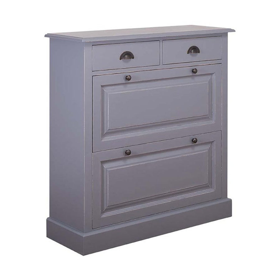 Fenyőfából készült cipősszekrény 2 darab fiókkal