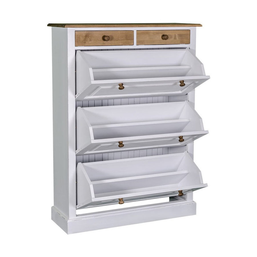 Fenyőfából készült cipősszekrény 2 darab fiókkal