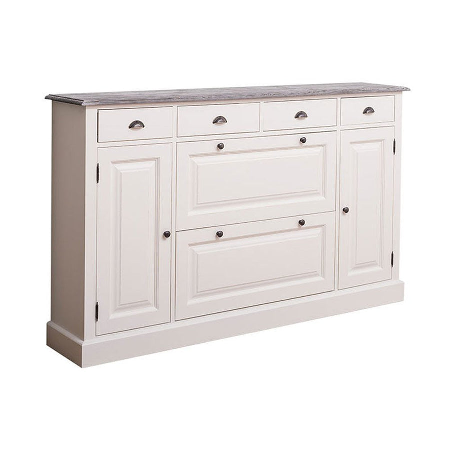 Fenyőfából készült cipősszekrény 4 darab fiókkal