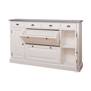 Fenyőfából készült cipősszekrény 4 darab fiókkal