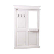 Fenyőfából készült előszobafal tükörrel