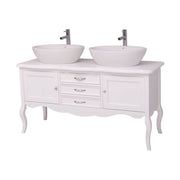 Fenyőfából készült 3 fiókos mosdószekrény