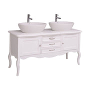 Fenyőfából készült 3 fiókos mosdószekrény