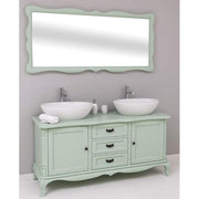 Fenyőfából készült 3 fiókos mosdószekrény