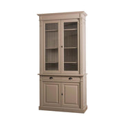 Tömör fenyőfából készült, 120 cm hosszú és 240 cm magas tálalószekrény